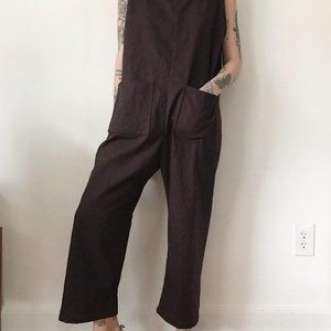 FROND Linen Jumpsuit // Black